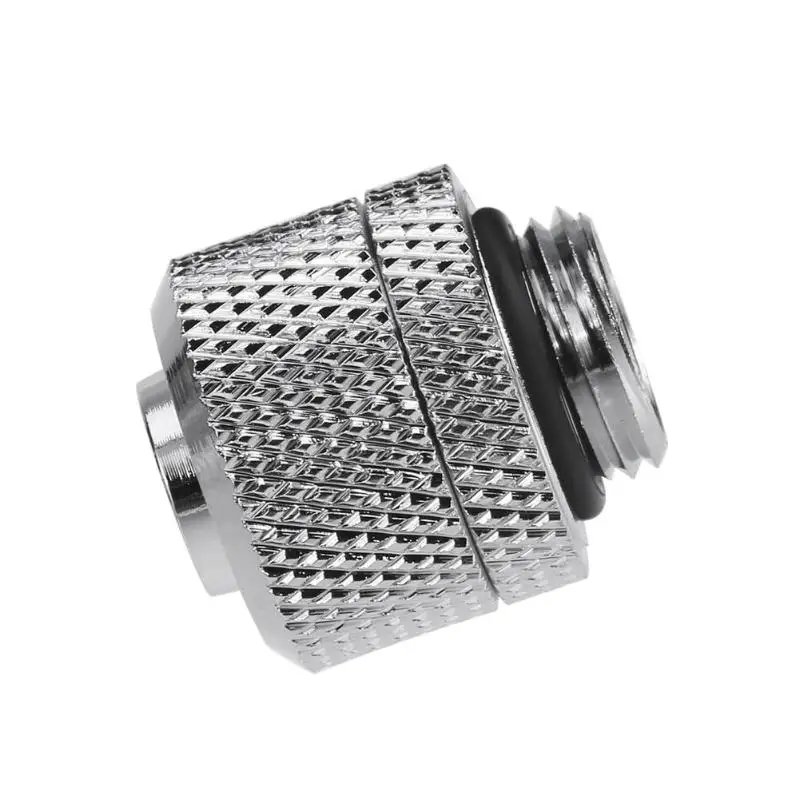 Silver Водопроводная арматура для систем охлаждения G1/4 Внешняя резьба 9,5X12,7 мм мягкий трубчатый соединитель Адаптер для ПК компьютер система водяного охлаждения - Цвет лезвия: Silver