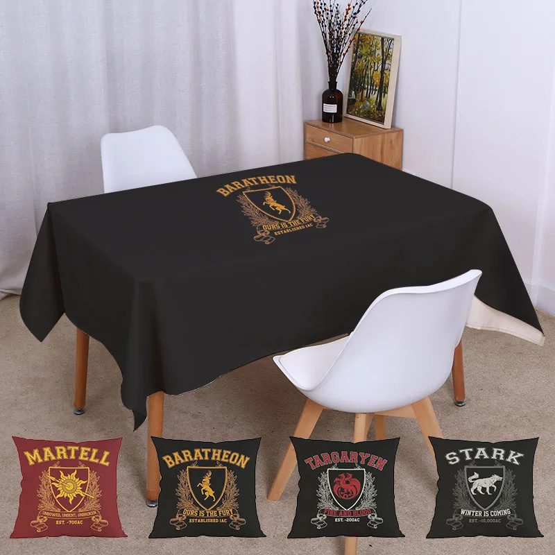 

game of Thrones High Quailty waterproof table cloth Game of power Decorative tablecloth Cover For Living Room Customable