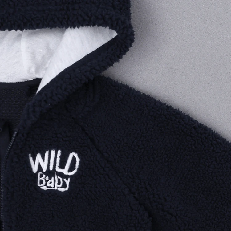 Black baby hooded cartoon cotton outfits long sleeve (7)