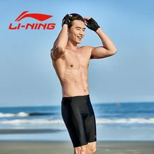 LI-NING Для Мужчин's плавание шорты для женщин Racing Костюм Акула кожи человек ming мужские шорты купания Мужские плавки-трусы дышащий плавани
