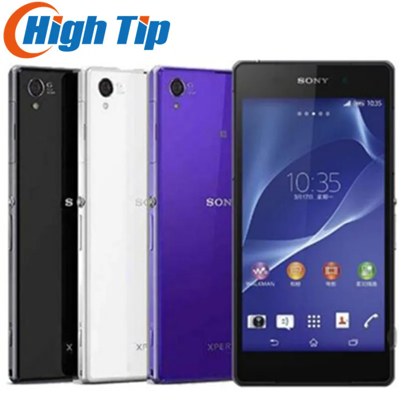 Unlocked Original Sony Xperia Z2 D6503 Android Quad Core Mobile Phone GSM WCDMA 4G LTE RAM 3GB ROM 16GB 5.2 Inch 20MP Camera