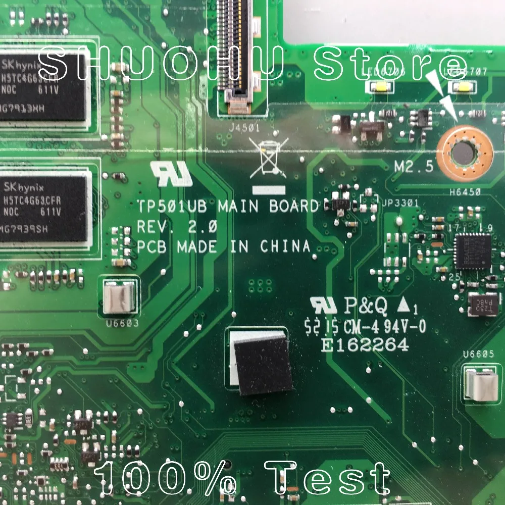 KEFU For ASUS vivobook TP501UB TP501U TP501UQ TP501UA CPU I7 Memory 4G laptop motherboard tested 100% work original mainboard KEFU For ASUS vivobook TP501UB TP501U TP501UQ TP501UA CPU I7 Memory 4G laptop motherboard tested 100% work original mainboard