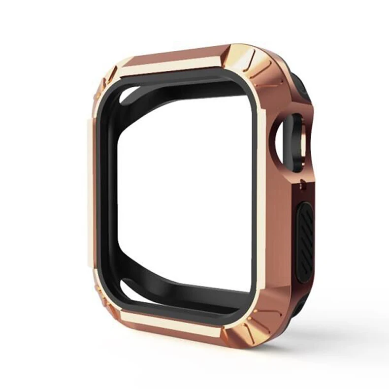 Силиконовый чехол для apple watch 4, 5, ремешок для apple watch, чехол 44 мм, 40 мм, iwatch band series 4 с полным покрытием, защита от падения, бампер