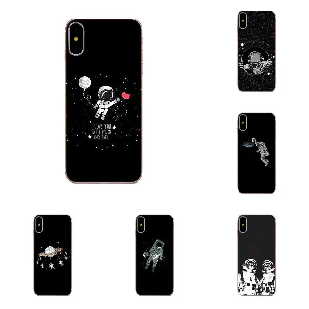 Дизайнерский чехол для телефона Funny Space Love Moon Astronaut Cat Xiaomi Note 3 4 Mi3 Mi4 Mi4C Mi4i Mi5 Mi 5S 5X 6 6X