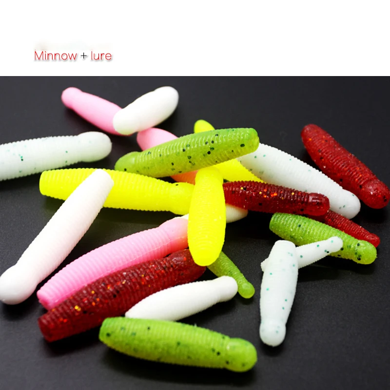 Fishing lure potatoes soft worm bait sweet bee pupa proportion salt