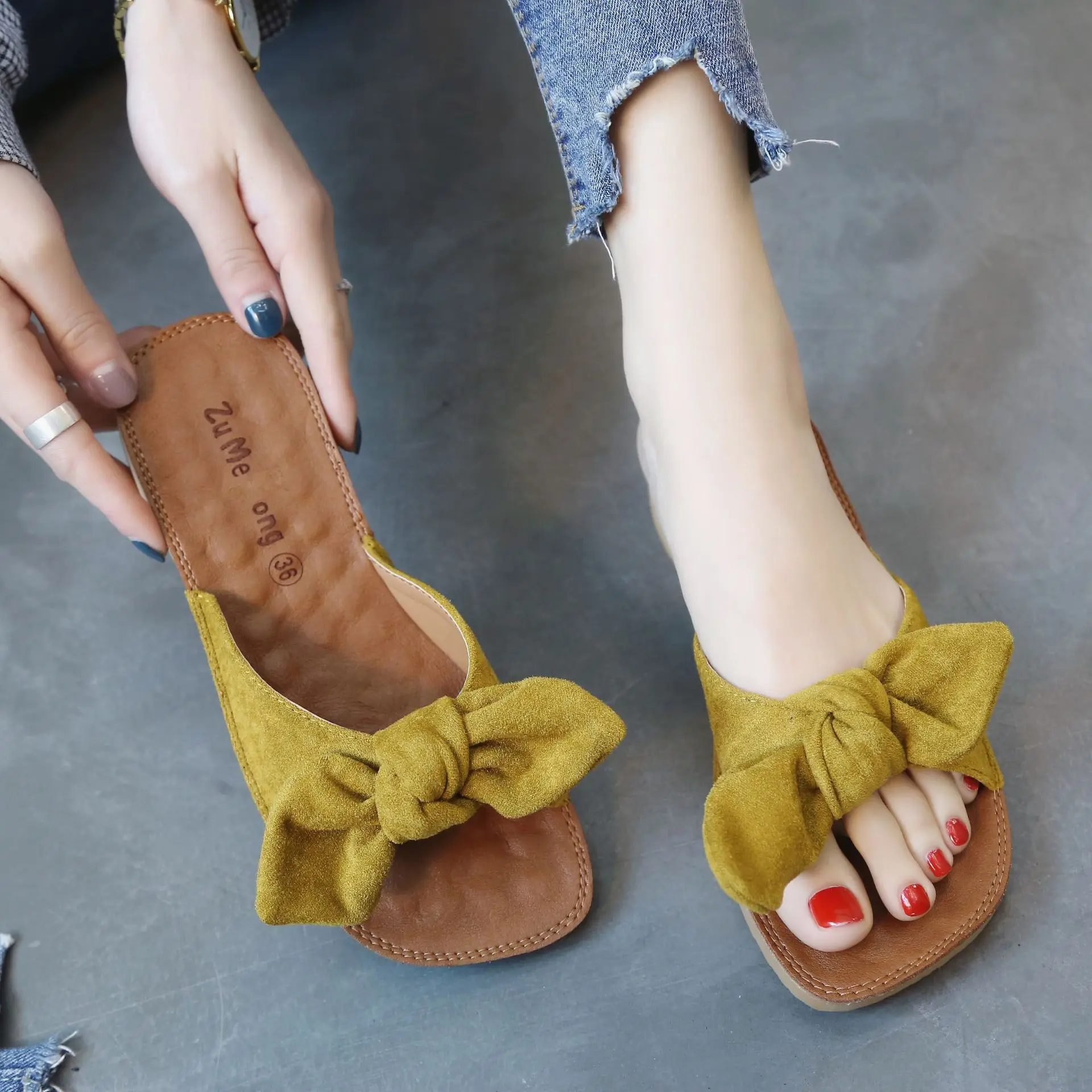 

Fashion Wedges Women's Shoes Slippers Women Striped Summer Shoes Woman Flip Flops Leisure Slip On Platform Sandals