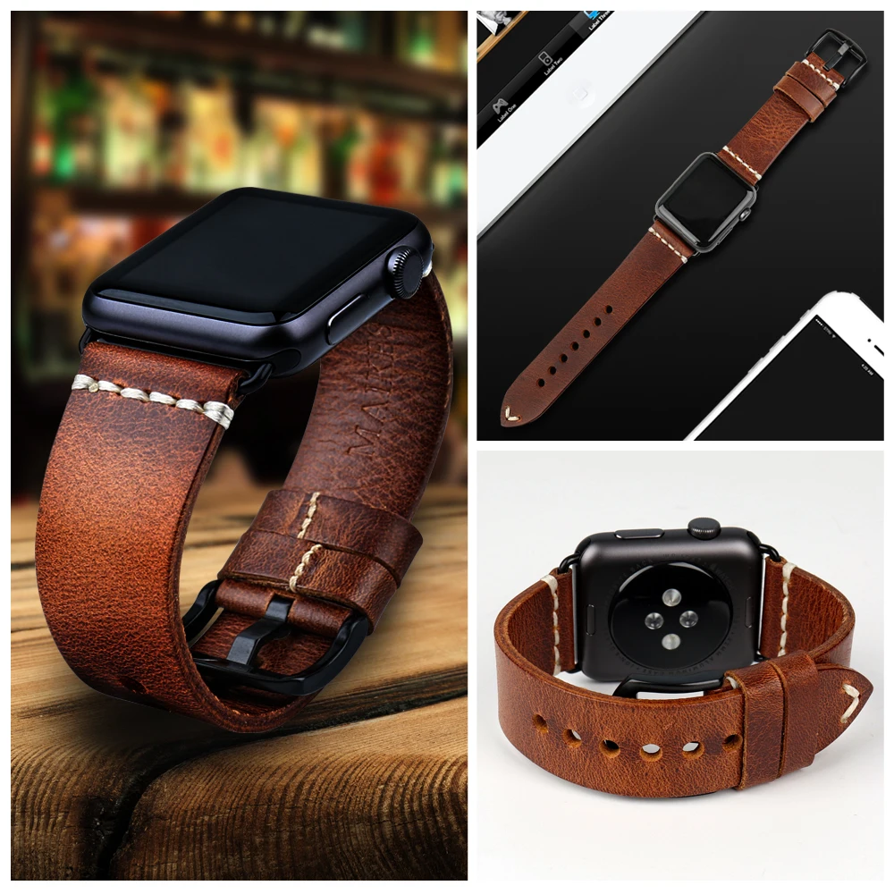MAIKES Watch Accessories Watchband For Apple Watch Bands 44mm 40mm & Apple Watch Strap 42mm 38mm Series 4 3 2 1 iWatch Bracelet