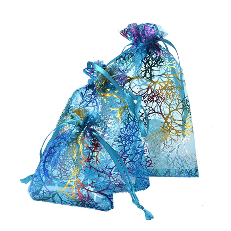 100-Pcs-Colorful-Coral-Gilding-Gift-Bag-9-12cm-Blue-White-Gift-Wrap-Bags-Holiday-Decor