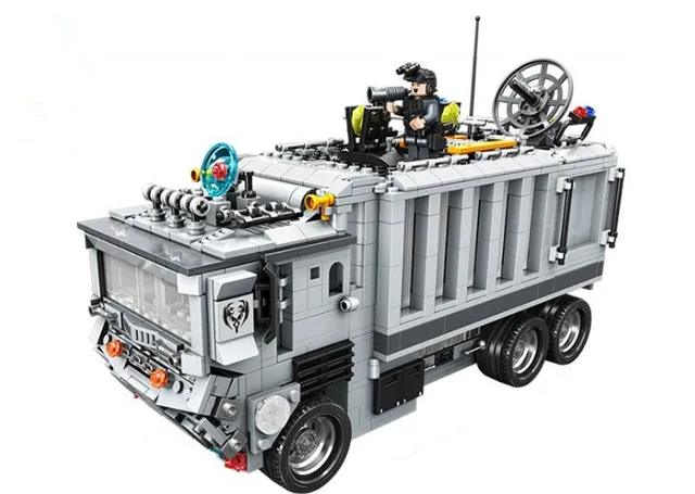 new kaizi model building kits compatible with lego command center police truck 3d blocks educational toys - Camion Lego new kaizi model building kits compatible with lego command center police truck 3d blocks educational toys - Camion Lego