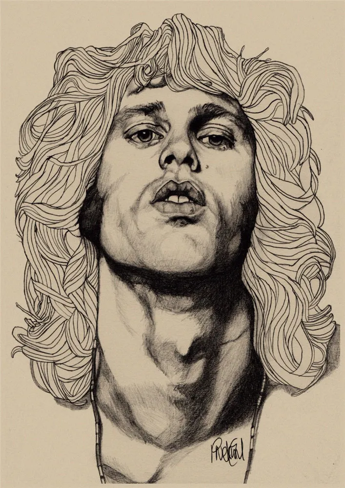 Двери Jim Morrison крафт-рок плакат ретро-рок-группа плакат музыкальной звезды настенные картины ВИНТАЖНЫЙ ПЛАКАТ домашний декор - Цвет: 20