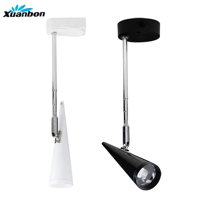 

2PCS LED COB Track Light 5W 7W 9W 12W 360 degree rotation Clothing Shop Windows Showrooms Spotlight LED Ceiling Rail Spot Lamp