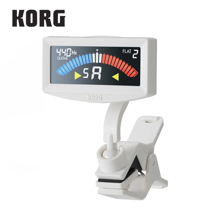 Тюнер Korg PitchCrow G с зажимом для гитары или баса предупреждением о превышении ветра