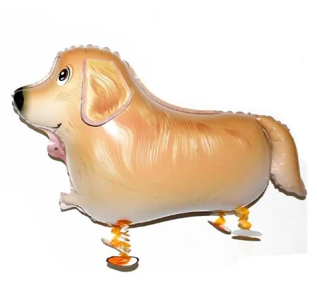 jin mao dog 1 шт. 25 дюймовые шагающие воздушные шары в форме собак животные гелиевые свечи "Happy Birthday" для торта вечерние украшения поставки детские и взрослые игрушки globos - Цвет: jin mao dog