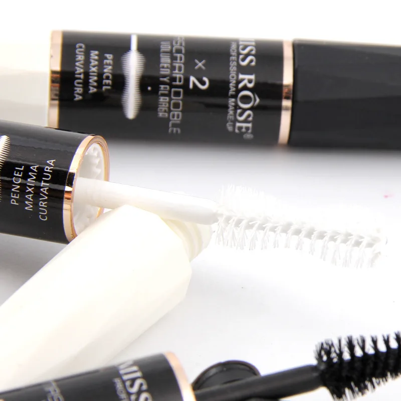 Miss Rose Dual Color Waterproof Mascara, Black and White, 3D Eyelash Extension, Thick Curling, 12g image 6
