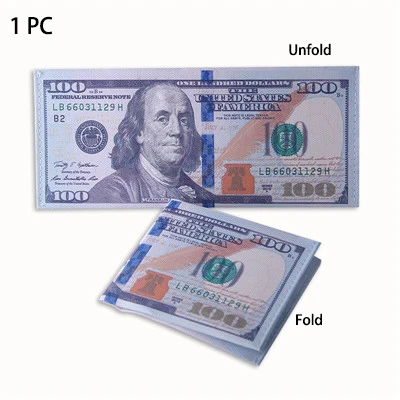 New Dollar 100 Креативный Шикарный кошелек с зажимом для денег, мужской кошелек для денег и карт, с узором в виде купюр, доллара, евро, фунта, холщовые Зажимы для денег, унисекс кошелек - Цвет: New Dollar 100