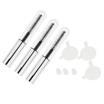

Set of 3Pcs 4ml Empty Mascara Tube Comes with Eyelash Wand Eyelash Cream Container Bottle Inserts Funnels