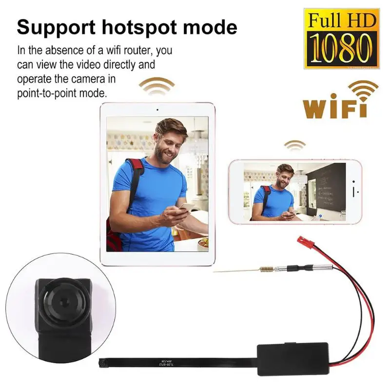 

Z6S-1 Mini WiFi 1080P FHD IP Camera Wireless DIY Module DVR NVR Nanny Cam