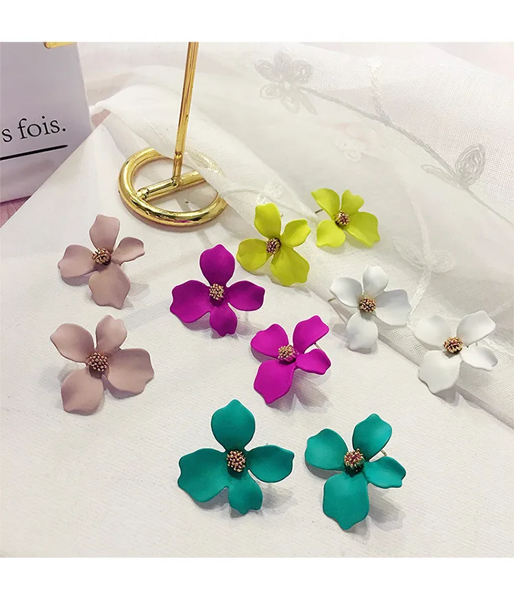 HOUDA новые богемные модные цветочные серьги