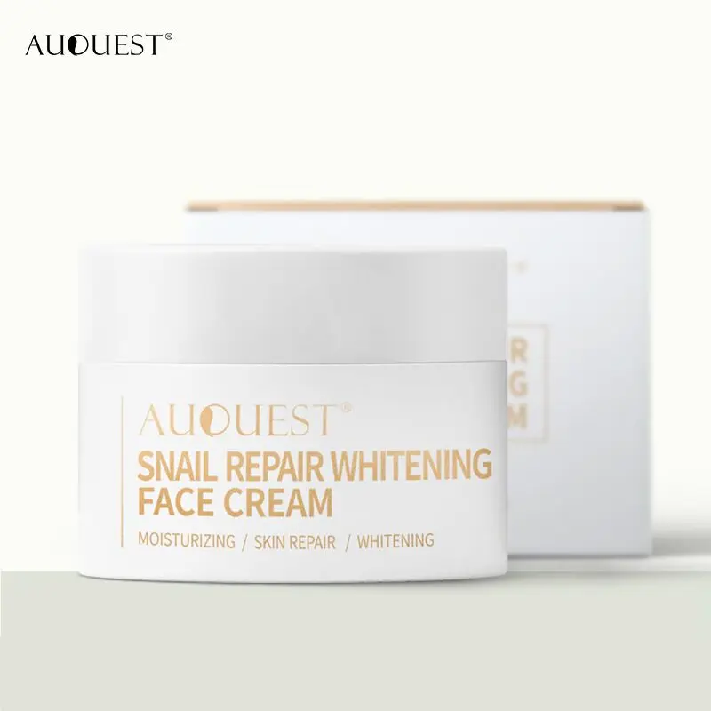 

AuQuest Snail Repair Whitening Face Cream Moisturizing Anti-Aging Acne Scar Treatment Firming Skin Pore Minimizer Skin Care