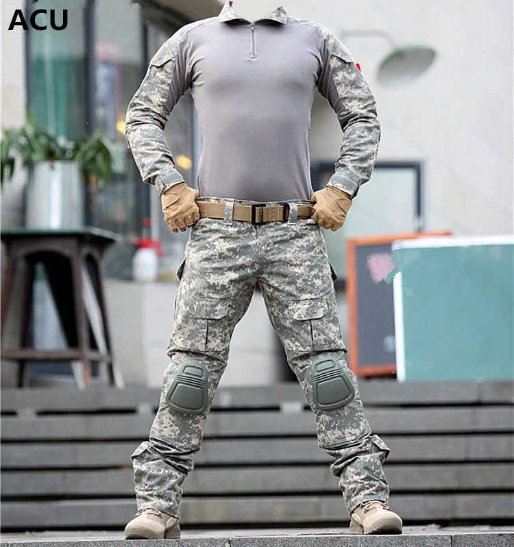 Tactical-military-uniform-clothing-army-of-the-military-combat-uniform-tactical-pants-with-knee-pads-camouflage_