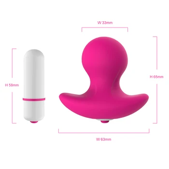 Invisible Wearable Vibrators Butt Plugs Adult Sex Toys For Men Women Waterproof Prostate Massager Vibrating Anal Plugs Sex Shop 6
