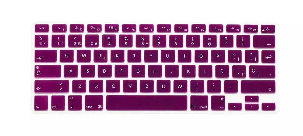 Силиконовый чехол для Macbook Air Pro Retina 13 15 17 с клавиатурой Mac Book Испания США испанский