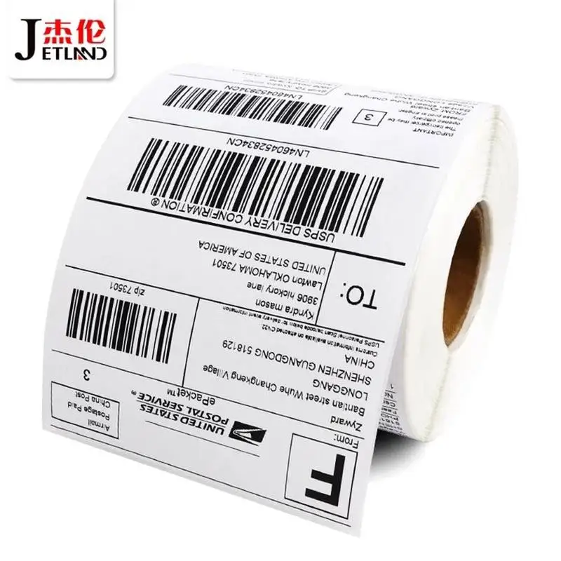 Label Alat Tulis 4X6 Inci USPS Stiker Pengiriman Termal ...