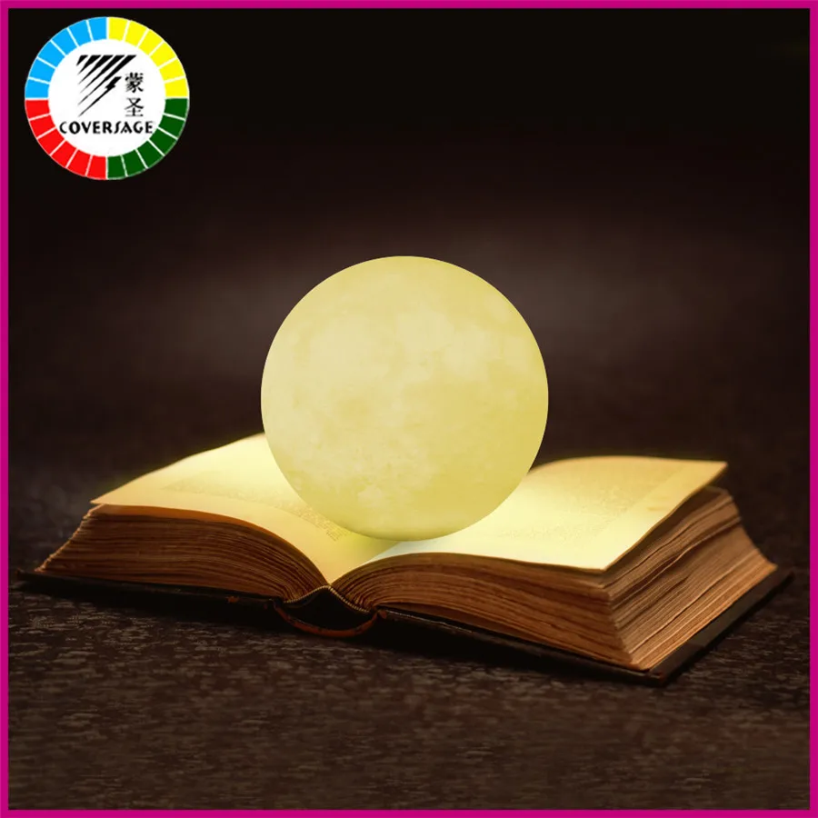 Coversage Led 3D печать Луны ночник 16 Цвета Перезаряжаемые USB удаленного лампы Luna