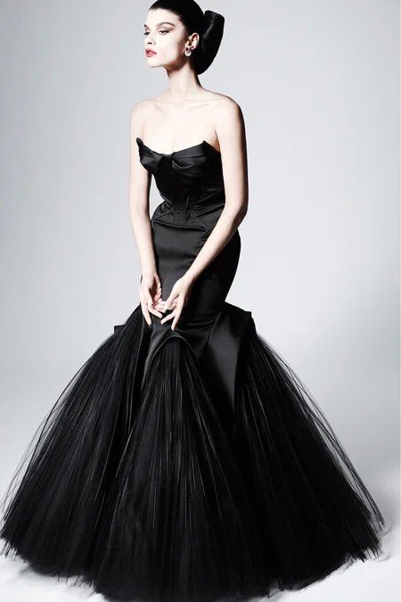 

Sexy Black Mermaid Sweetheart Evening Dress Prom Gowns Formal Floor Length Sleeveless Satin Tulle Evening Gown Party Dress