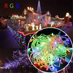 Waterproof Outdoor LED String Lights - 100M 600LEDs 220V EU (Multicolor)