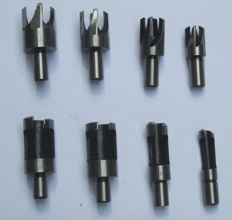 

Free shipping 8pc Wood Plug Cutter Cutting Tool Drill Bit Set Straight And Tapered Taper Woodworking Cork Drill Bit 6/10/13/16mm