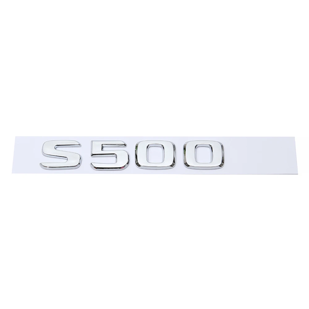 Для Mercedes Benz S500 S500L S600 S600L S350 W111 W116 W126 W140 W220 W221 W222 багажника Задняя эмблема/Бейдж/логотип наклейка в виде надписи - Название цвета: S500