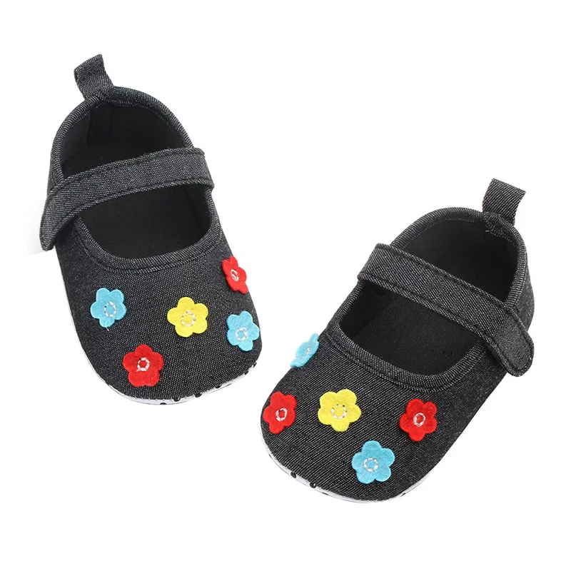 Baby Girls Sneakers Shoes Breathable Flowers Print Shoes Toddler Soft Soled First Walkers Casual Walking Shoe