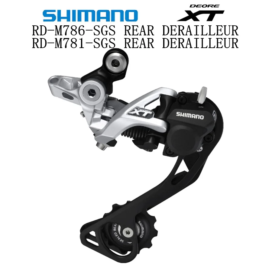 SHIMANO DEORE XT RD M781 M786 Shadow задний переключатель Горный велосипед M780 GS SGS MTB переключатель 10-speed 20/30-speed