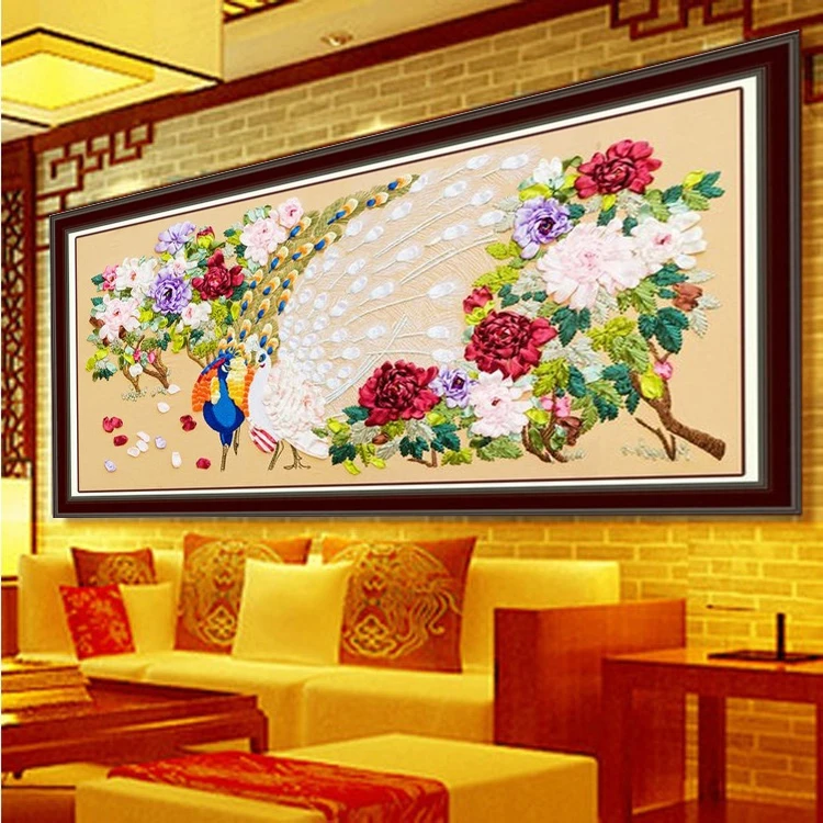 3D необработанные узоры для вышивки DIY наборы ленточки ручной работы