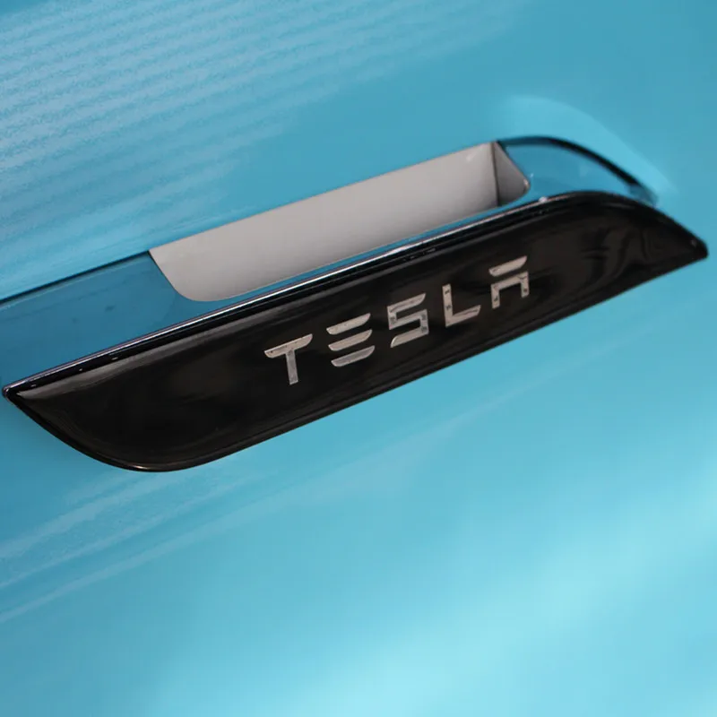 Тесла модель S дверная ручка Обёрточная бумага набор цветной чехол наклейки дверная ручка 3D PU наклейка для Tesla модель S