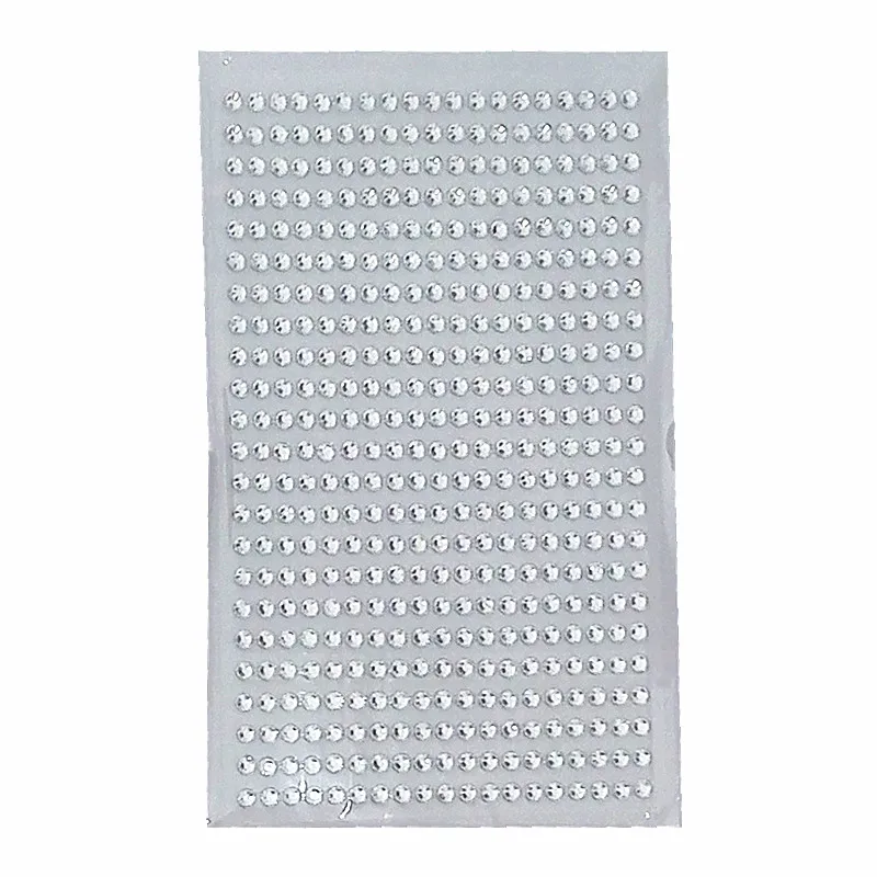 

Children Toys Sticker 437pcs/set 4mm Silver Crystal Fake diamonds Rhinestone Self Adhesive Skateboard sticker Wedding decoration