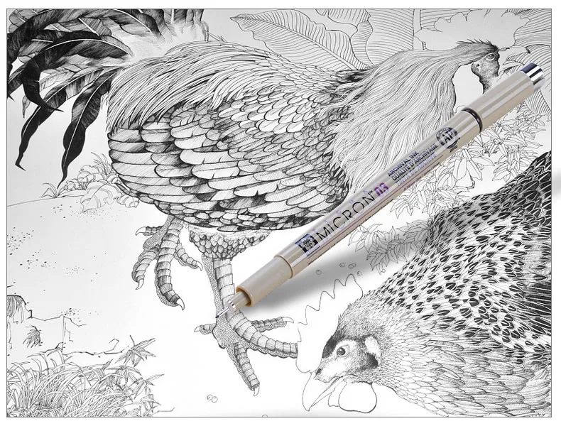 Sakura Pigma Micron 005 fineliner черные чернила для ручки Art 01 02 03 04 05 08 кисть маркер пигментные чернила для художника чернил ручки