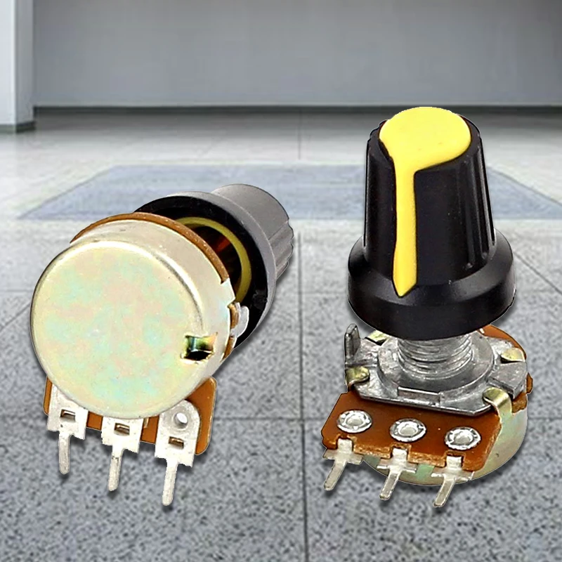 

5pcs 10K OHM 3 Terminal Linear Taper Rotary Audio B Type Potentiometer