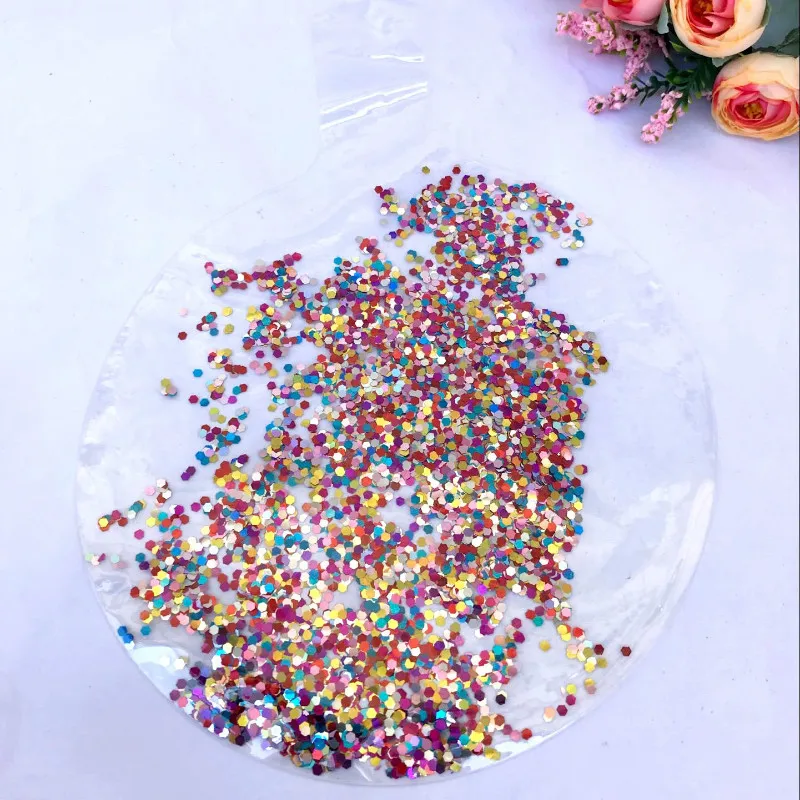 18 дюймов ПВХ прозрачный Bobo шар с блестящей звездой конфетти из фольги наполнители День Рождения украшения взрослых свадебный Декор шары - Цвет: colorful rhombic