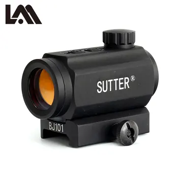 

LAMBUL 1X21 Low Profile Red Dot Sight Tactical Hunting Reflex 5 MOA Scope Weaver Picatinny Mount AR 15