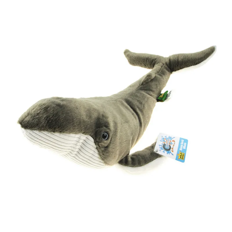 40 см горбатый кит плюшевые животные игрушки милые киты Дети Плюшевые спящие игрушки для спальни