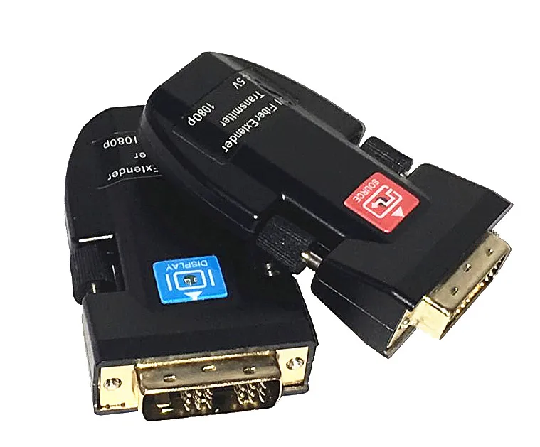 DVI волоконно-оптический удлинитель DVI/HDMI цифровой мини-оптический приемопередатчик одиночный волоконный одноядерный LC порт 1080P несжатый 4K