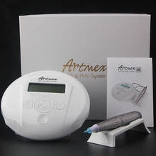 Перманентный макияж бровей Татуировка Машина с цифровой панелью управления устройство микропигментирования бровей губ роторная ручка Artmex V6