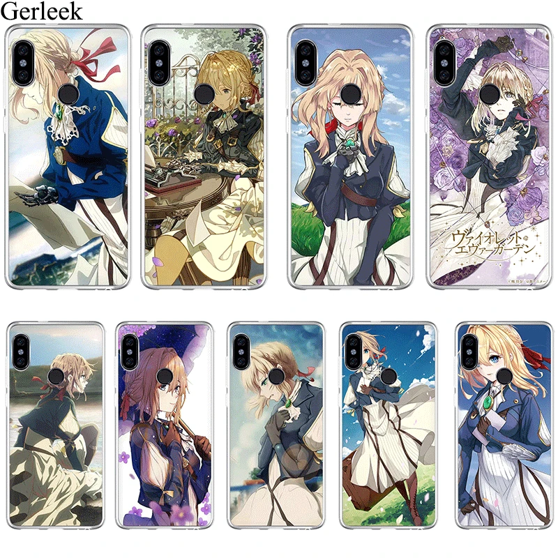 Phone Case Cover Anime Violet Evergarden For Xiaomi Redmi Note 3 Pro 4 4X 5 6 5A Prime Shell | Мобильные телефоны и