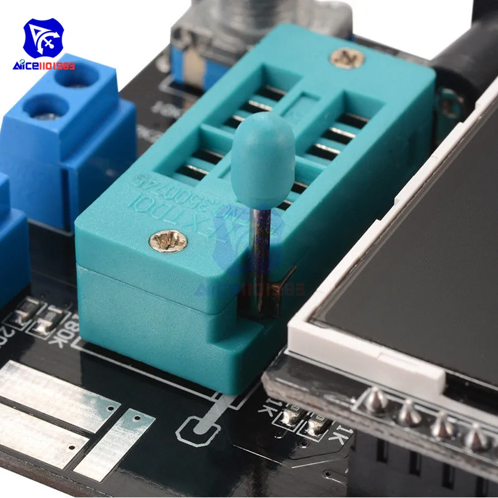 Припаянный ЖК-дисплей GM328A Транзистор тестер Диод емкость ESR напряжение частотомер ШИМ меандр генератор сигналов SMT монитор