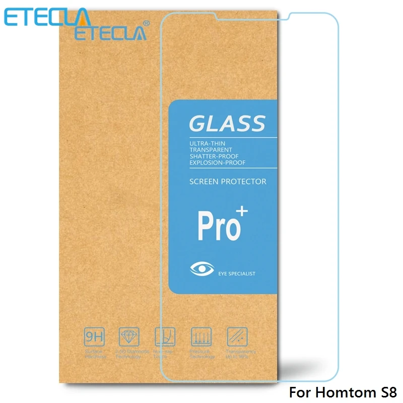 

2PCS Homtom S8 Tempered Glass Homtom S8 Glass Homtom S8 Screen Protector Film S 8 Case 0.26mm HD 2.5D Clear Tempered Glass