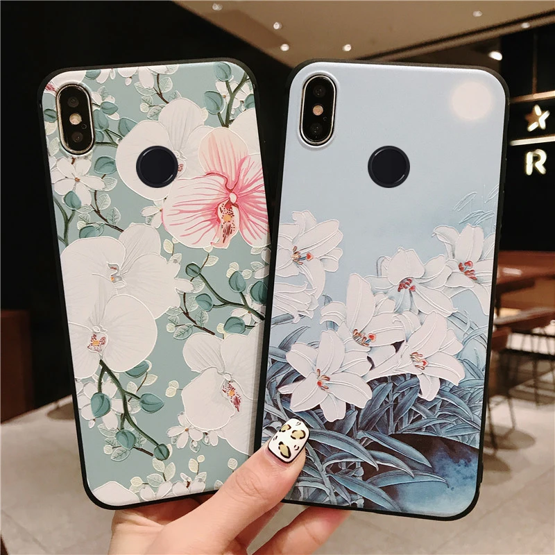 

3D Rose Flowers Case For Xiaomi Redmi Note 7 Pro Case mi9 mi8 A2 A1 5X 6X Mix 2S On Redmi Note 6 pro note 5 Note 4x Cases Cover