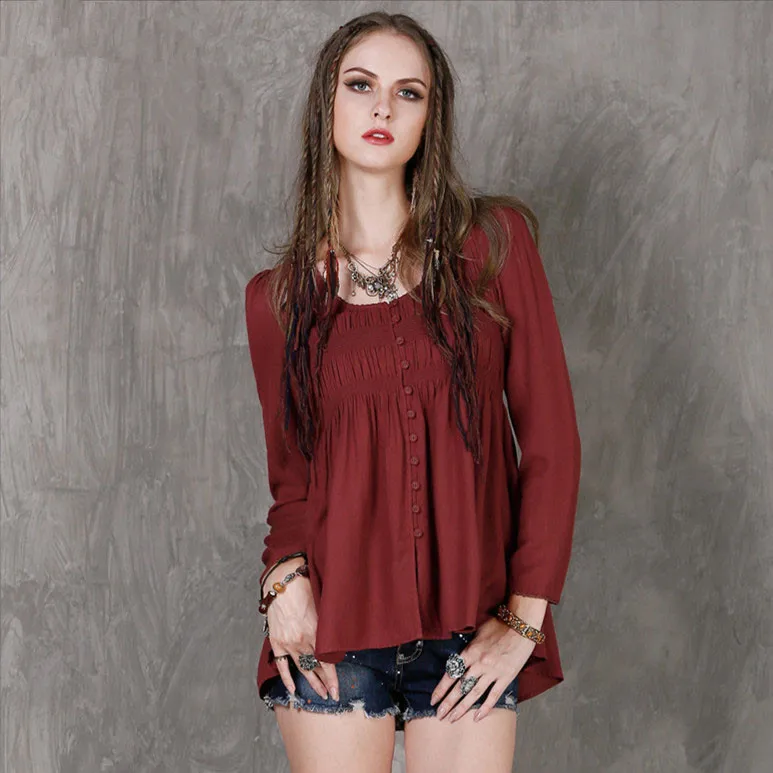 Blusa Feminina SIPAIYA женская одежда 2017 женские блузки из хлопка и льна Асимметричная
