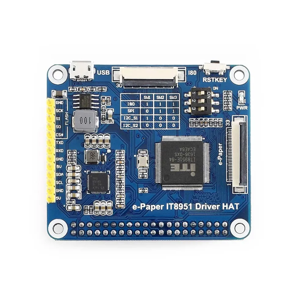 Waveshare 6 дюймов E Ink дисплей шляпа для Raspberry Pi 800*600 Разрешение e Бумага IT8951 контроллер